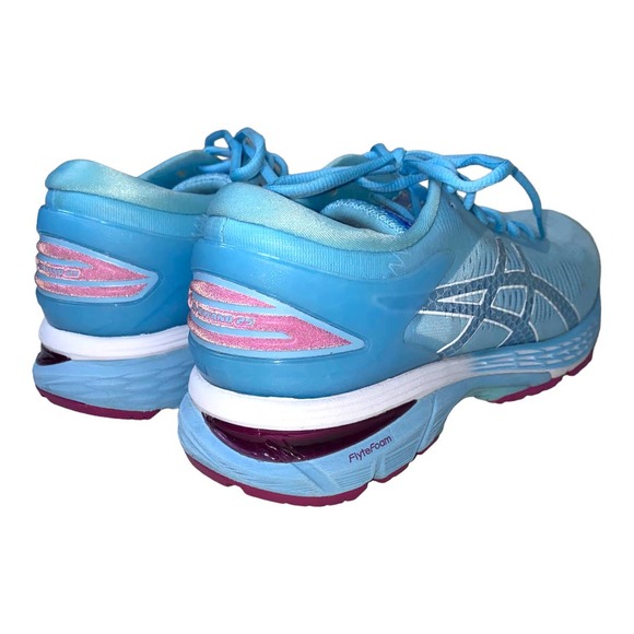 ASICS Gel Kayano 25 Light Blue & Magenta Road Running Tennis Shoe 8W 1012A026 - Picture 8 of 11
